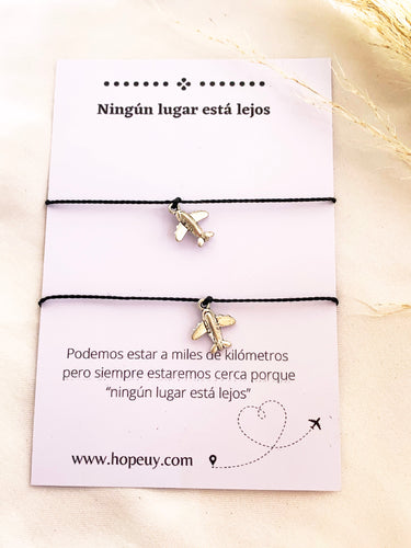 PULSERA HILO AVION | el par